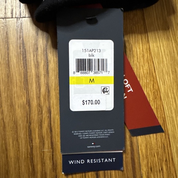 Tommy Hilfiger Men's Medium Puffer Jacket Black Hooded Warm Like Down Coat NWT - Picture 6 of 14